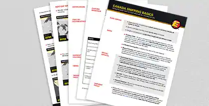 Canada Shipping Basics