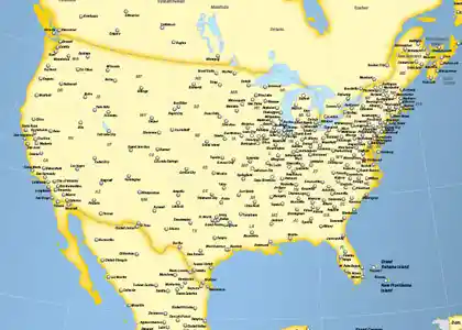 Estes Terminal Network Map